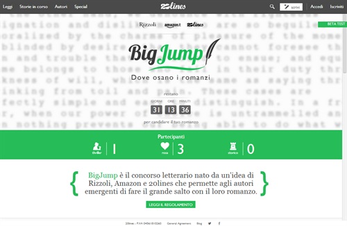 Amazon e Rizzoli lanciano BigJump, il premio letterario per romanzi gialli, rosa e di ambientazione storica