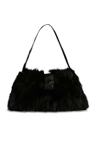 Showroomprive.it Baya 91€ - Borsa pelliccia di volpe - nera