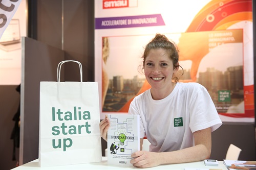 Tra gli stand della 51° edizione di SMAU - lo stand di Italia Startup