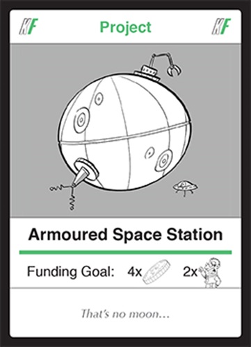 Space station Krowd Funder Card 