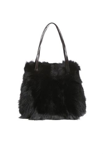 Showroomprive.it Baya 91€ - Borsa pelliccia di volpe -nero 