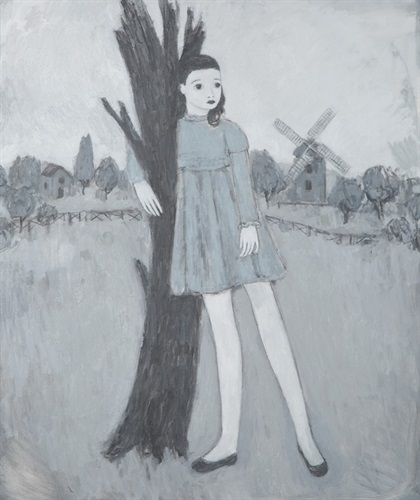 Marco Demis, Senza titolo, olio su tela, 100x90 cm