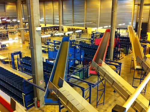 Fig. 3 - Centro di distribuzione di Showroomprive in Francia