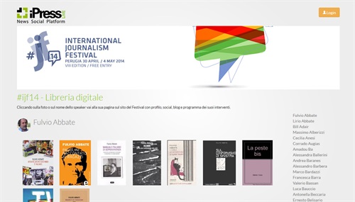 The books showcase for ijf14 speakers on ipresslive