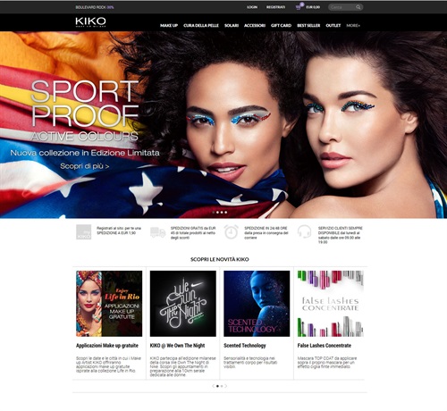 Kiko's website home page