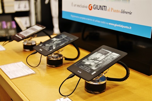 Particolare dell'espositore Kindle