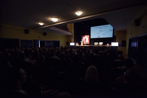 La platea dell'evento NetComm Suisse 8 maggio 2014