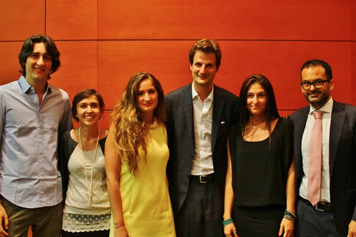 Le vincitrici con Alessio Santarelli, Responsabile Europeo Kindle Store, Marcello Vena, Director of Digital Business at RCS Mediagroup, e Alessandro Biggi, founder 20lines