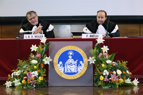 Il Rettore Franco Anelli e Joseph H. H. Weiler