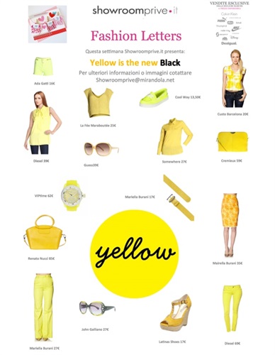 Fashion Letter Yellow is the New Black!