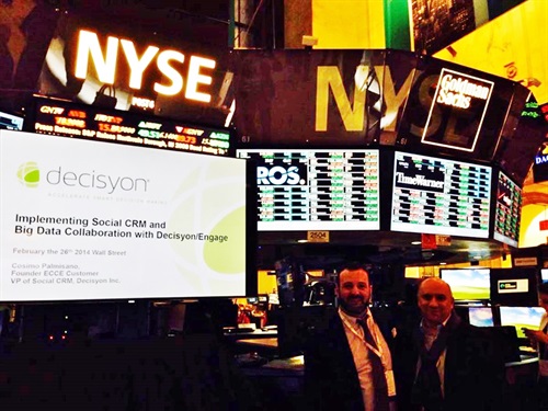 Cosimo Palmisano e Franco Petrucci a USAcamp presso Wall Street