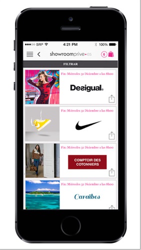 Showroomprive - App iPhone