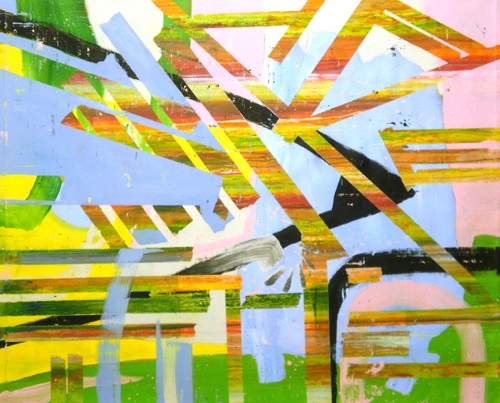 Giulio Zanet, L'ennesima primavera, tecnica mista su tela