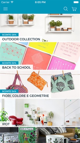 Screenshot della App Shoppable.it