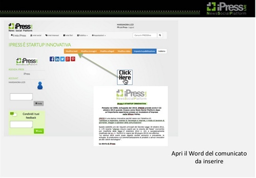 Apri il word del comunicato da inserire