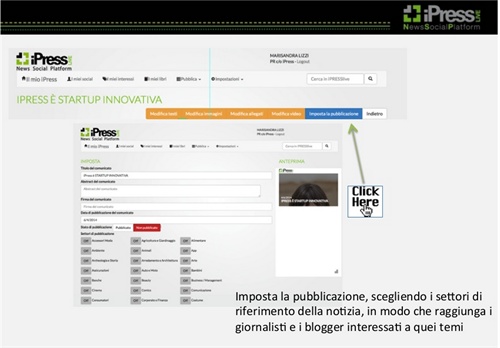 Imposta la pubblicazione scegliendo i settori di interesse della notizia, in modo che raggiunga i giornalisti e i blogger interessati a quei temi. Ricordati di selezionare anche la casella relativa all’evento “Mobile Enterprise” per veder scorrere le