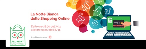 #Allnightshopping, la Notte Bianca dello shopping online promossa da Netcomm e ideata in collaborazione con QVC Italia