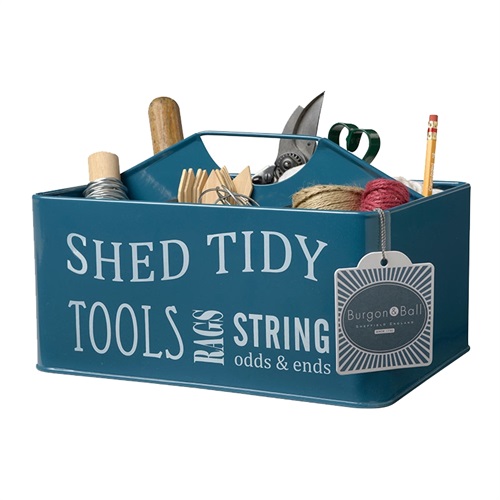 Cassetta blu petrolio porta accessori