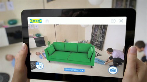 Ikea – con una app è possibile scegliere i mobili e gli accessori desiderati per poi visualizzarli in 3D all’interno della propria casa grazie alla realtà aumentata