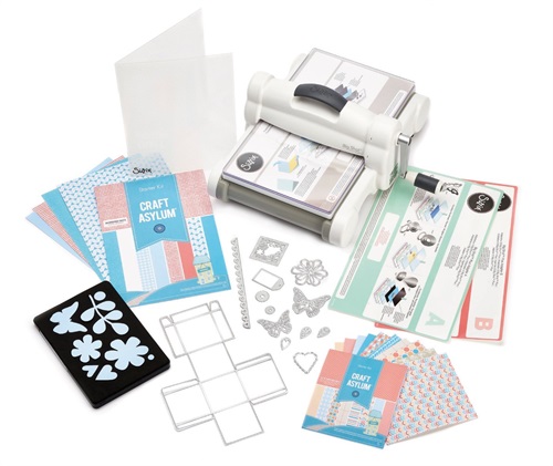 Sizzix Big shot plus Fustellatrice e starter kit, nuovo formato A4.