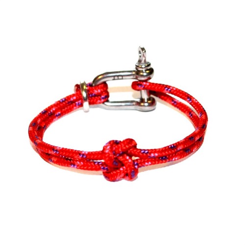 Bracciale con nodo Vero Amore rosso.