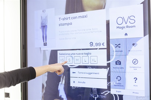 Il camerino virtuale di OVS