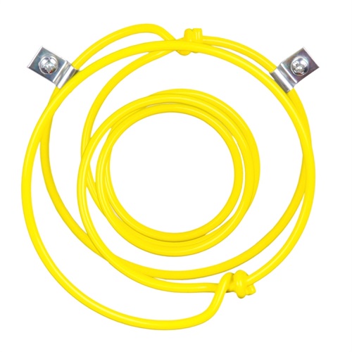 Set di 3 appendiabiti gialli.