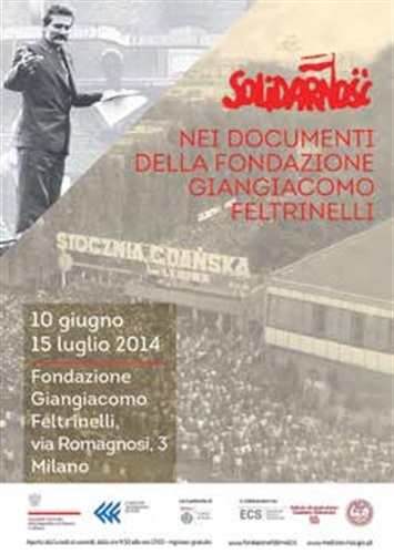 Locandina della mostra su Solidarnosc realizzata