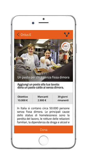 HUG - Tap to donate smartphone