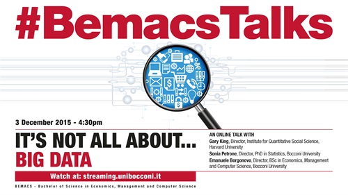 Appuntamento giovedì alle 16.30 con il nuovo #BemacsTalks