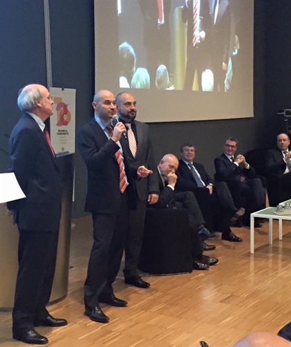 Matteo Spaggiari e Luca Spaggiari ritirano il Premio Italiano Meccatronica 2015 nella sezione Startup