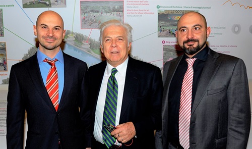 Matteo Spaggiari e Luca Spaggiari con Mauro Severi - Presidente Unindustria