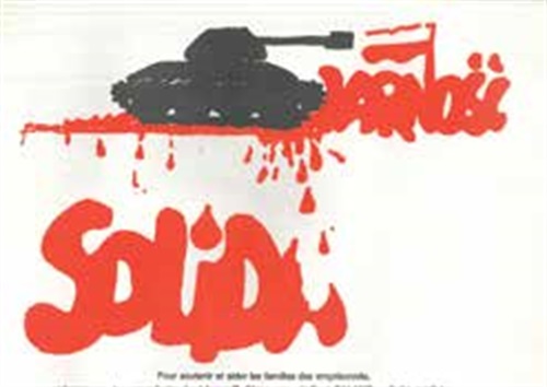 Manifesto in sostegno di Solidarnosc contro l’introduzione della legge marziale in Polonia (13 dicembre 1981)