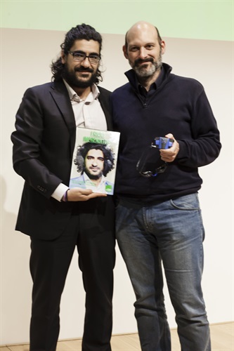 Andrea Rinaldo e Stefano Perego del team Xmetrics, vincitore del Premio dall'idea all'impresa, quarta edizione del Premio Gaetano Marzotto - anno 2014