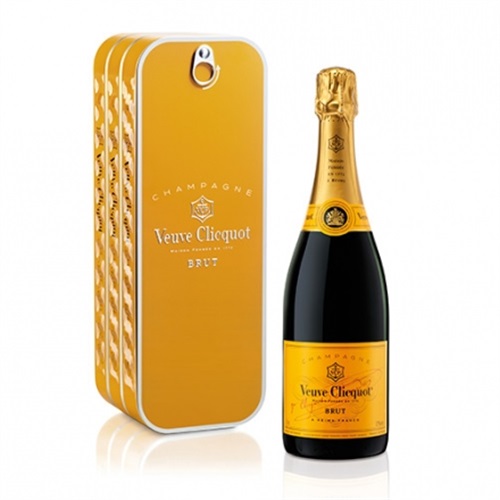 Champagne Brut Yellow Label Coffret Metallo - Veuve Clicquot Ponsardin.
