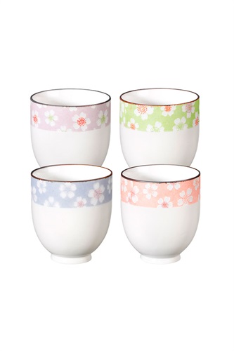 Showroomprive.it LOV ORGANIC 4 Tazze Haru in Ceramica 15 cl - Bianco 22 Euro