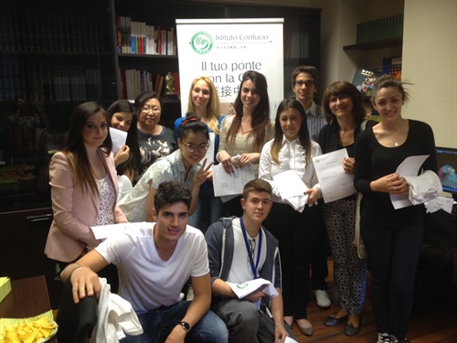 Studenti dell'Istituto Confucio