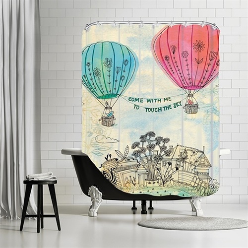 Tenda da doccia Touch the Sky Blue and Red.jpg