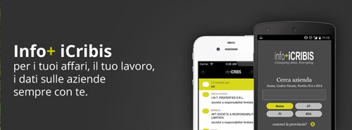 L'app Info+iCribis per accedere alle informazioni aziendali da mobile