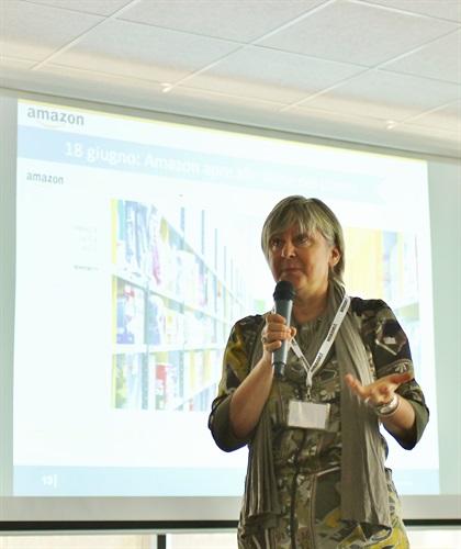 Lucia Fontana, Sindaco di Castel San Giovanni, durante l'evento