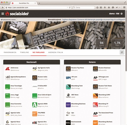 La piattaforma SocialSider