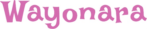 wayonara sfondo bianco