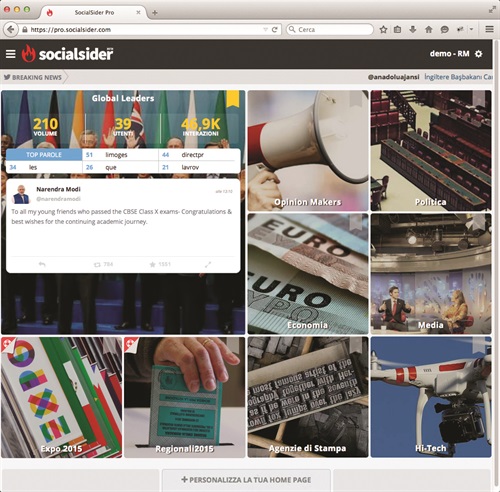 La piattaforma SocialSider