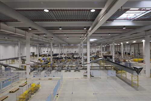 4 - veduta dell'area Inbound del Centro di Distribuzione di Castel San Giovanni