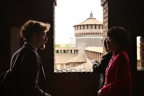 Visita con la console Generale della Repubblica Popolare Cinese, sig.ra Wang Dong 