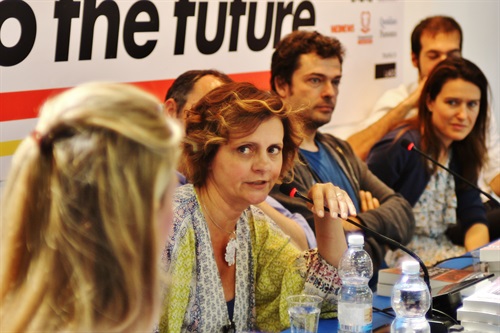 Giulia Beyman durante il panel
