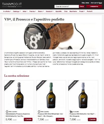 V8+, il Prosecco e l'aperitivo perfetto
