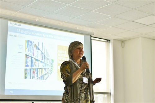 Lucia Fontana, Sindaco di Castel San Giovanni, durante l'evento