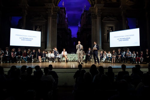 Momenti della premiazione dell'anno scorso al Teatro Olimpico  di Vicenza