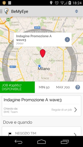 App android, open job